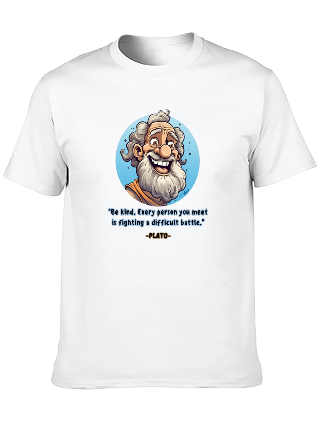 Philosophical Plato T-Shirt - Be Kind Graphic Tee