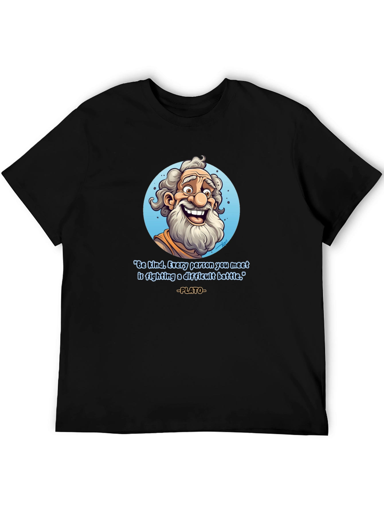 Philosophical Plato T-Shirt - Be Kind Graphic Tee
