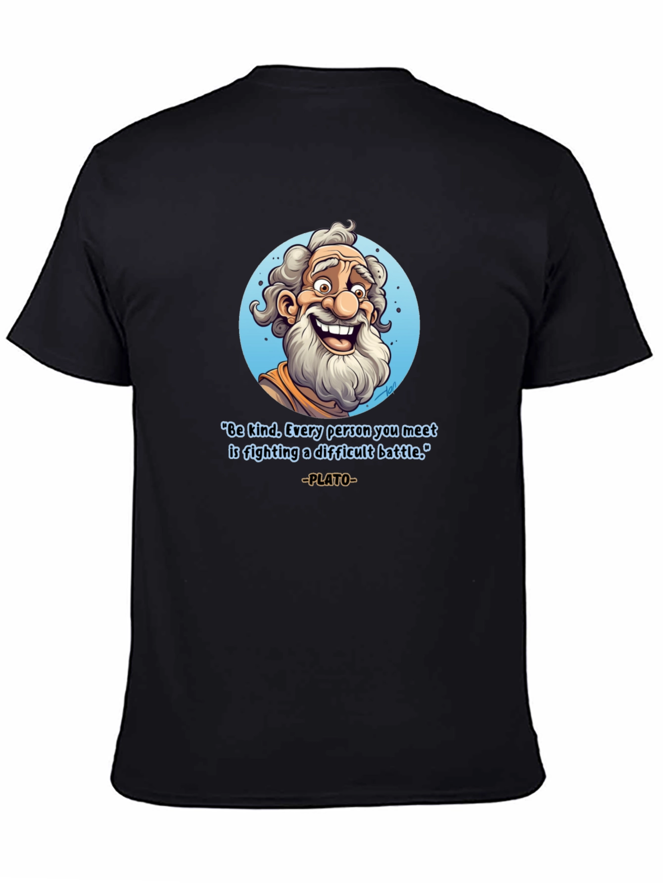 Philosophical Plato T-Shirt - Be Kind Graphic Tee