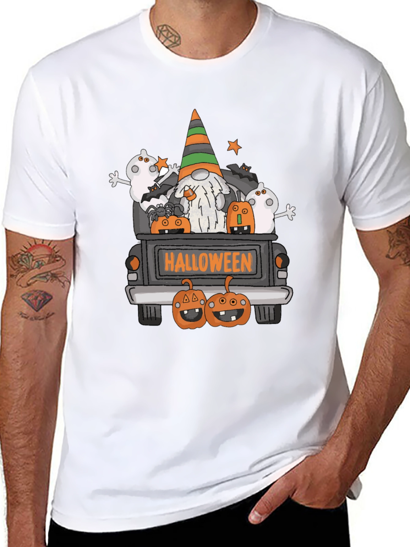Halloween Gnome Truck T-Shirt