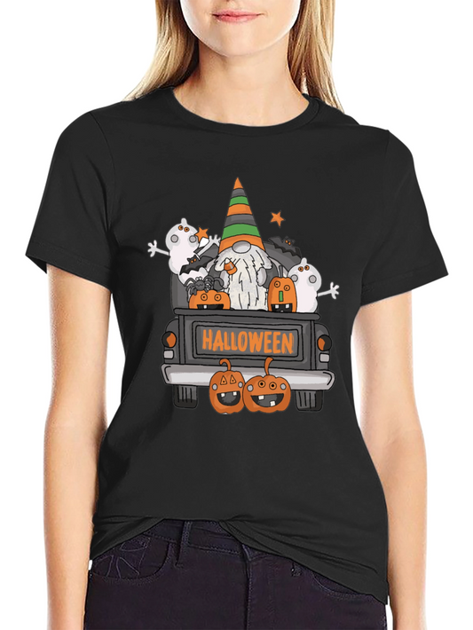Halloween Gnome Truck T-Shirt