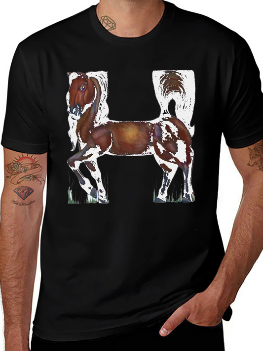 Horse Letter H Graphic Tee