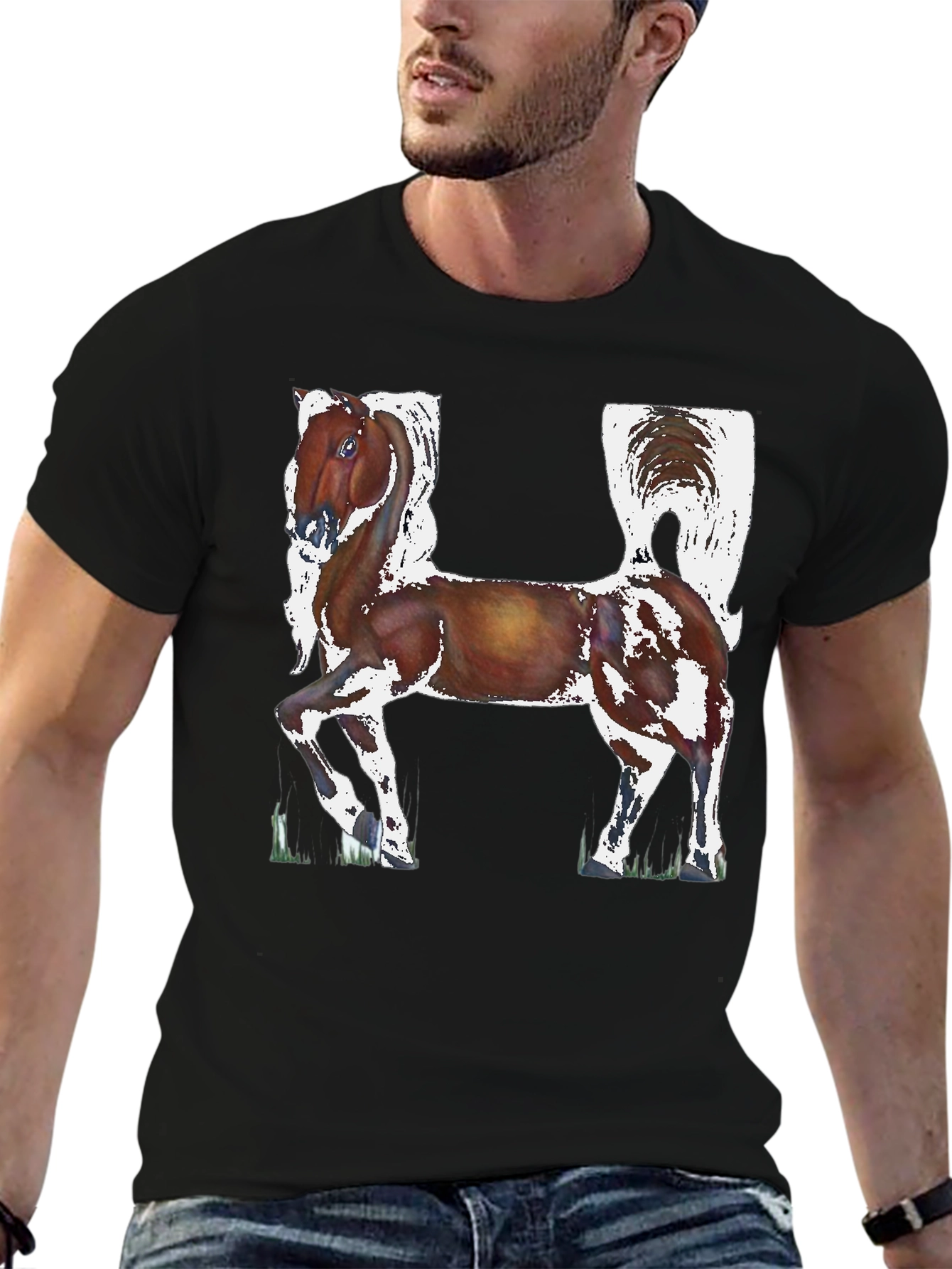 Horse Letter H Graphic Tee