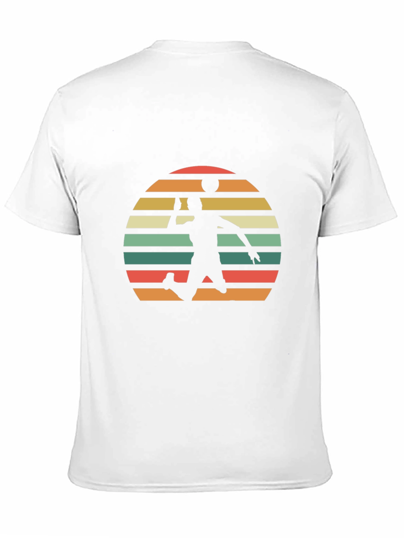 Volleyball Sunset Graphic Tee - Black