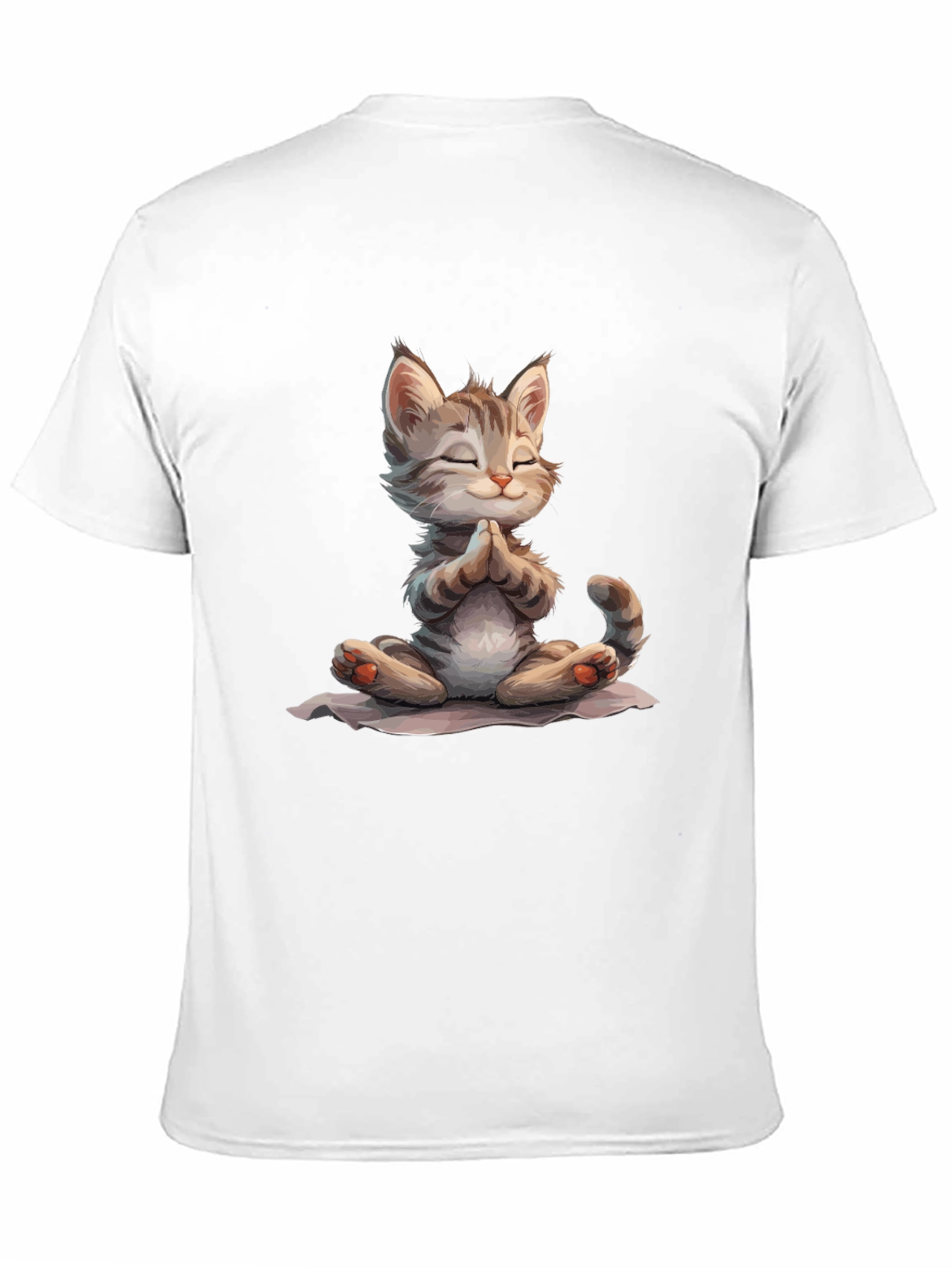 Zen Cat T-Shirt - Meditating Kitten Graphic Tee