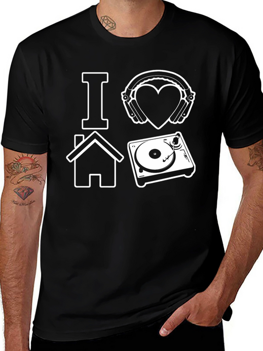 I Love House Music DJ T-Shirt