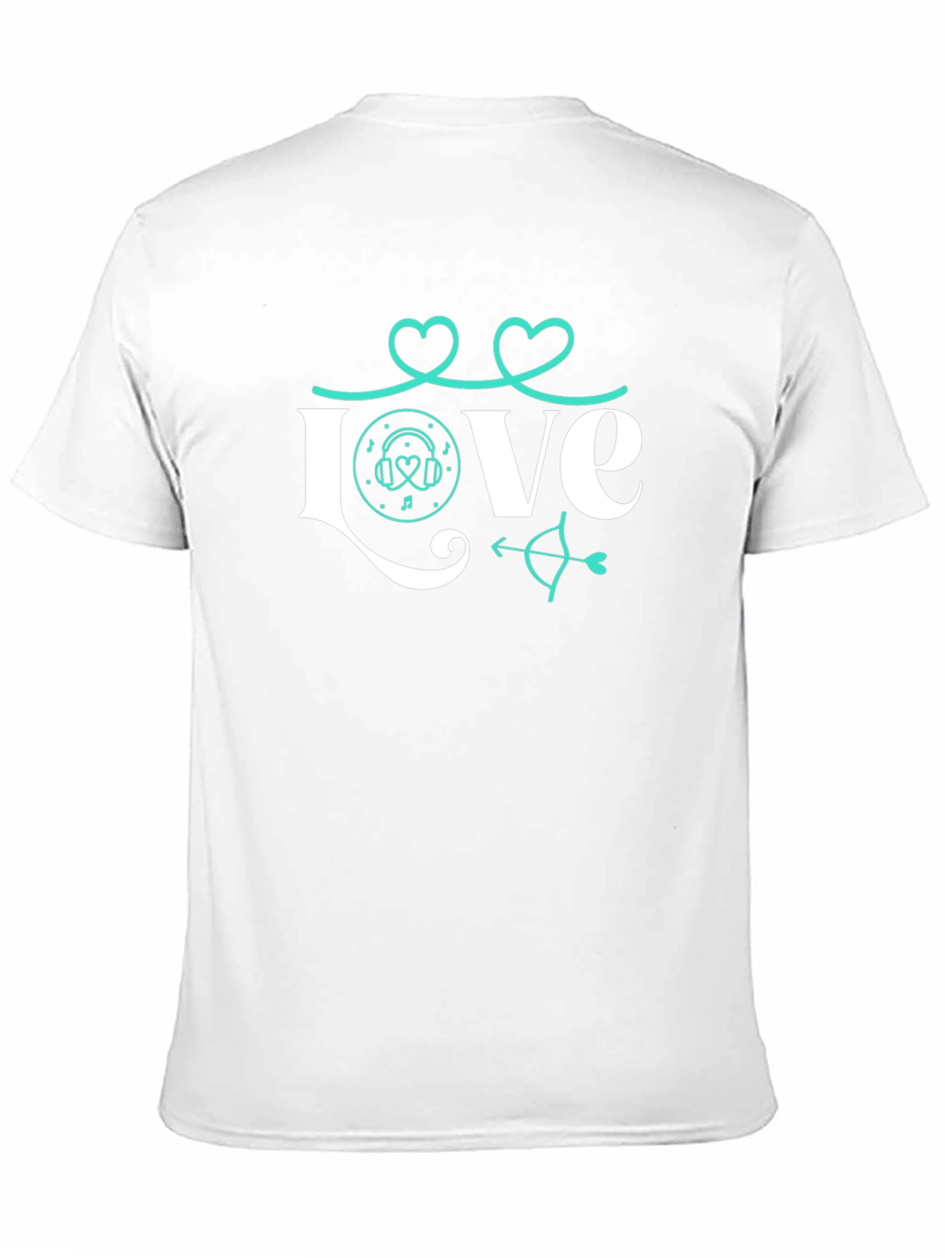 Love Music Valentines Day Graphic Tee