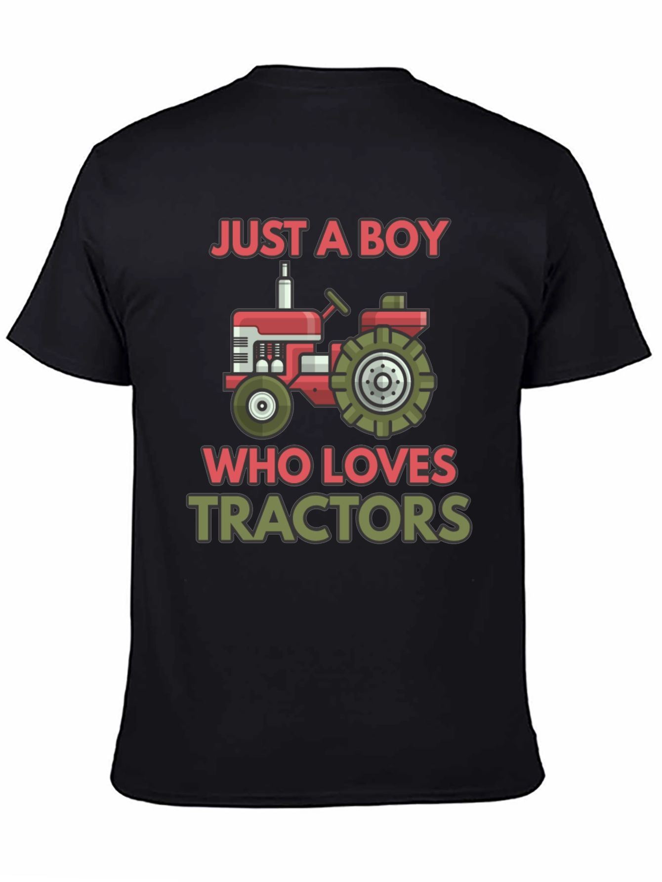Boy Who Loves Tractors Graphic T-Shirt