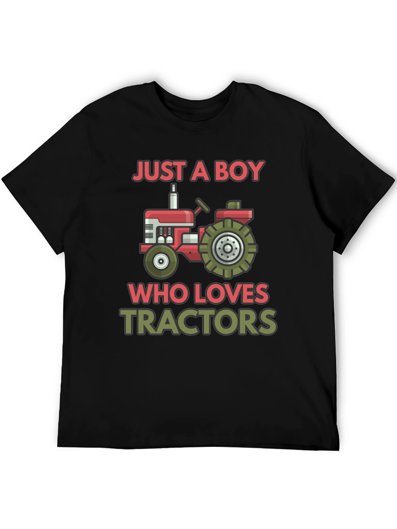 Boy Who Loves Tractors Graphic T-Shirt