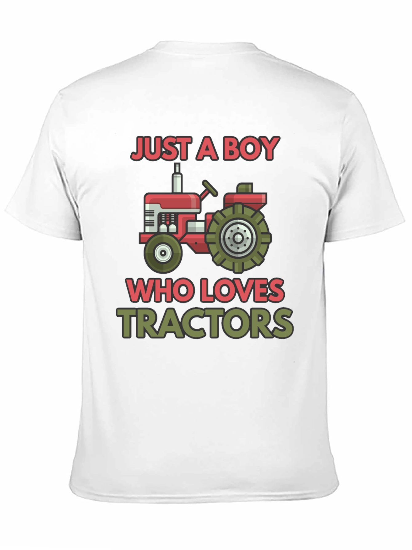 Boy Who Loves Tractors Graphic T-Shirt