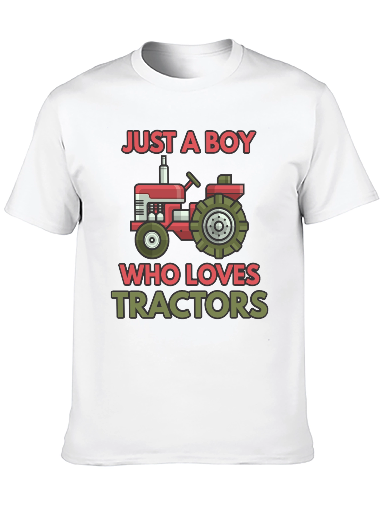 Boy Who Loves Tractors Graphic T-Shirt
