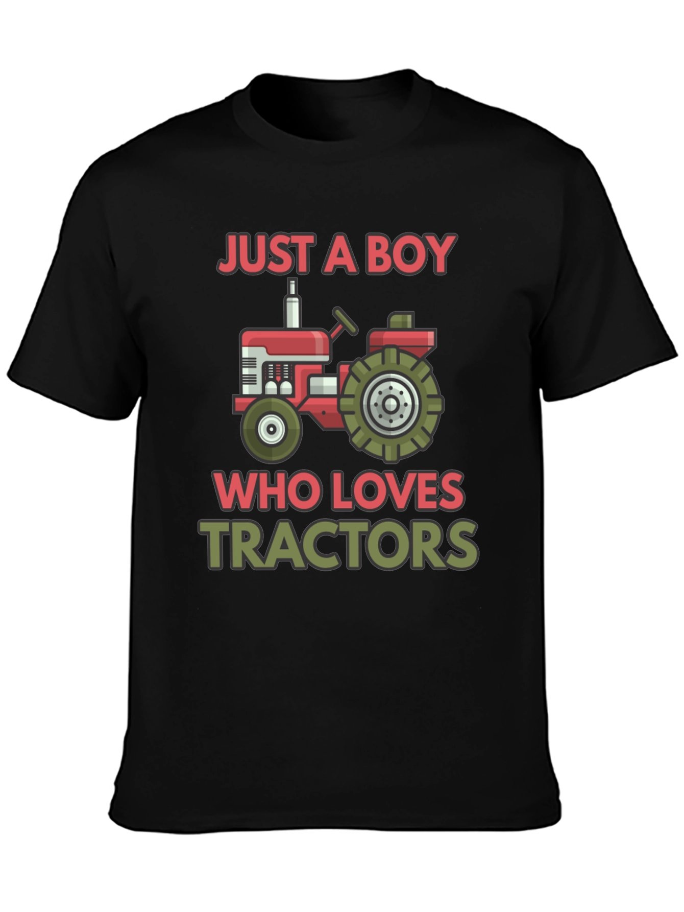 Boy Who Loves Tractors Graphic T-Shirt