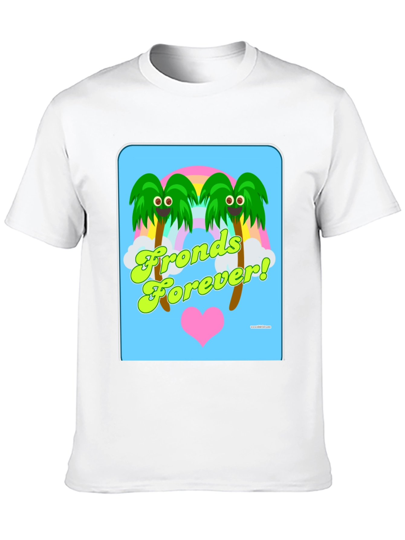 Fronds Forever! Black Cotton Graphic T-Shirt