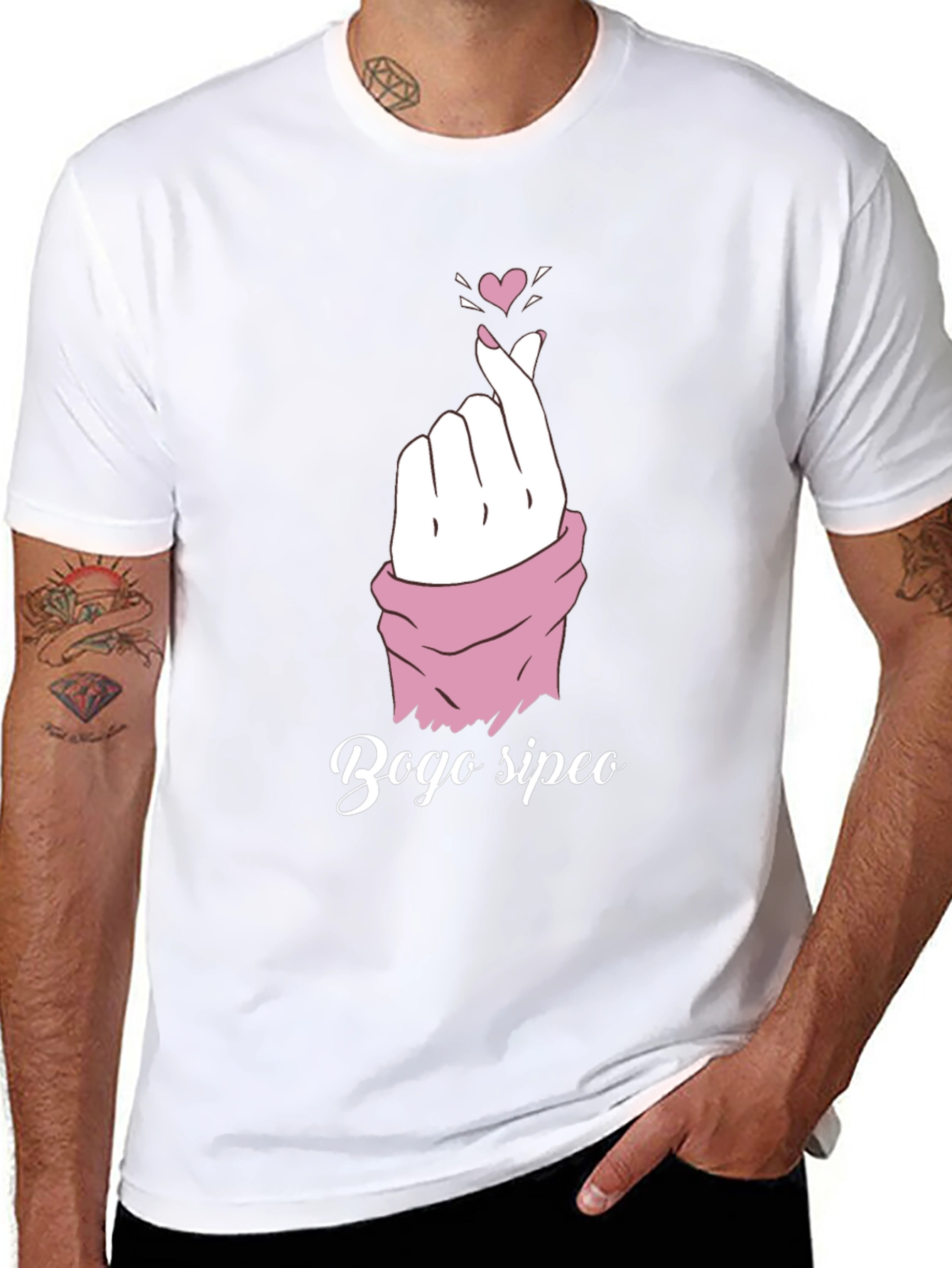 Bogo Sipeo Heart Gesture T-Shirt
