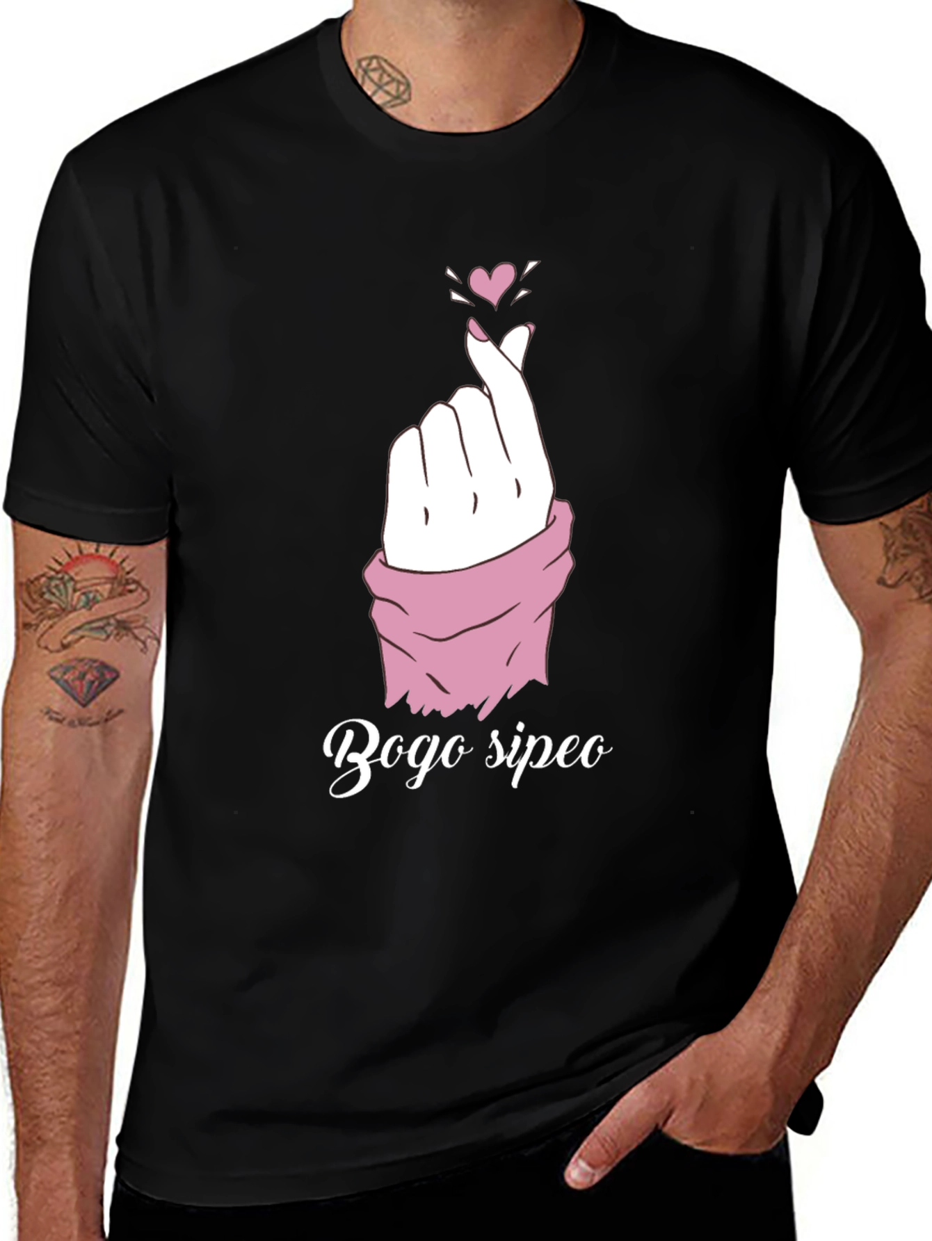 Bogo Sipeo Heart Gesture T-Shirt