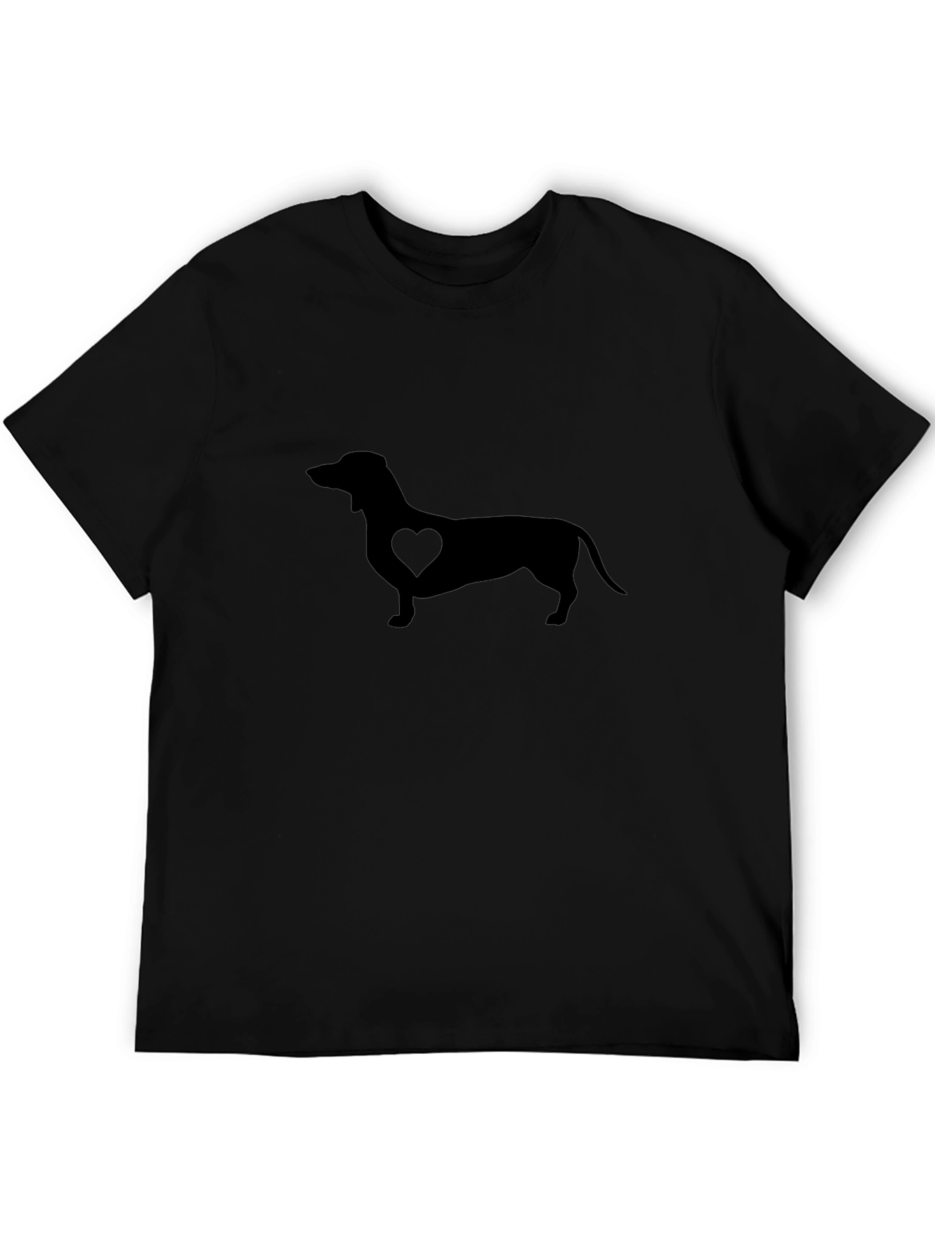 Dachshund Heart Graphic Tee - Stylish Dog Lover Shirt
