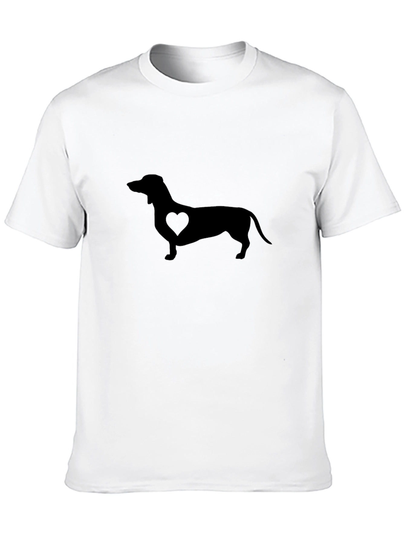 Dachshund Heart Graphic Tee - Stylish Dog Lover Shirt