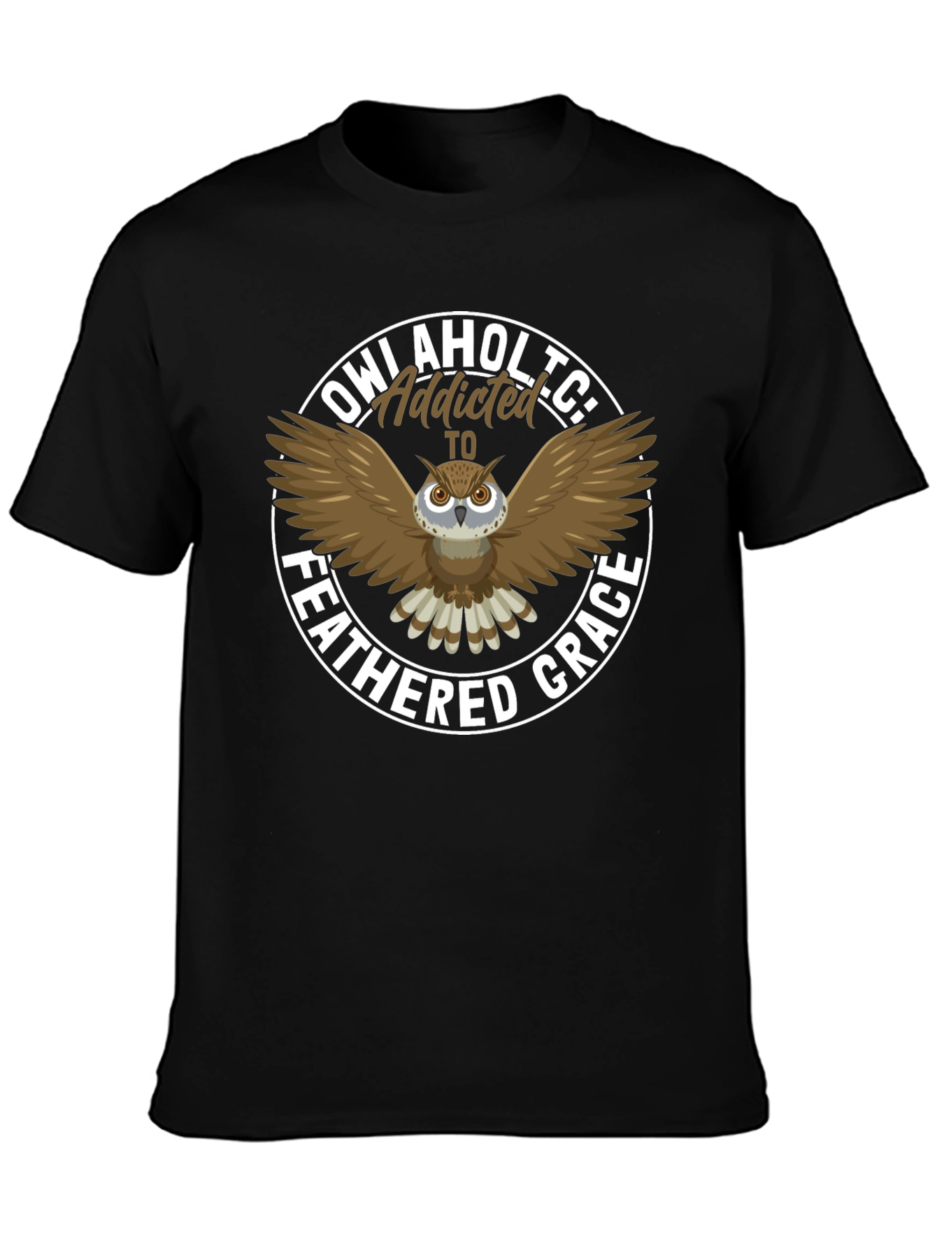 Owl Addict T-Shirt Feathered Grace