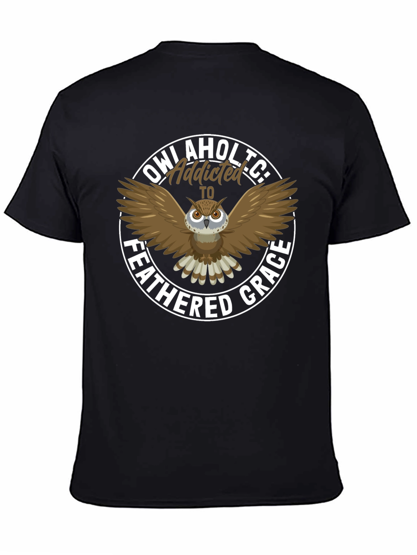 Owl Addict T-Shirt Feathered Grace