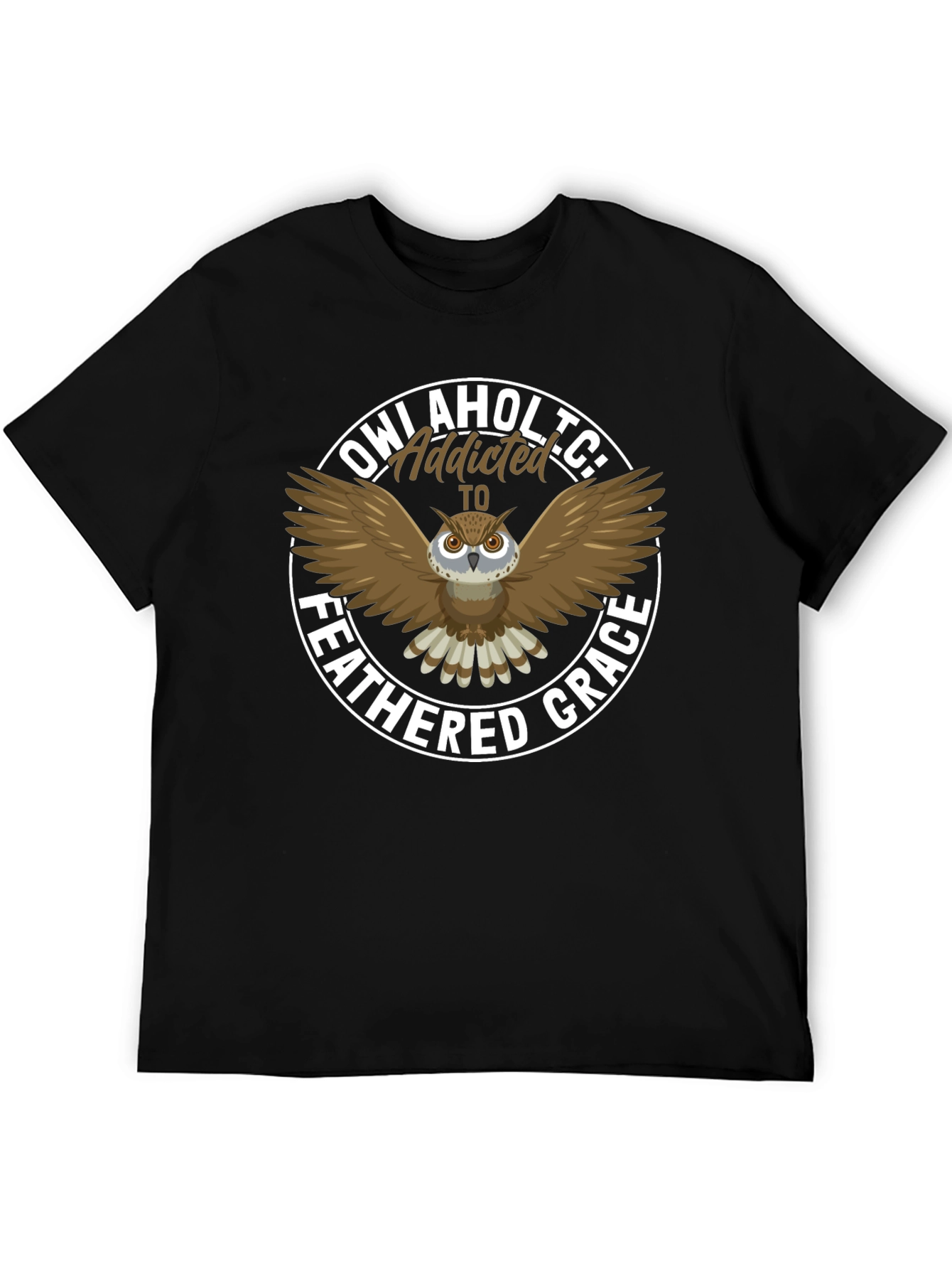Owl Addict T-Shirt Feathered Grace
