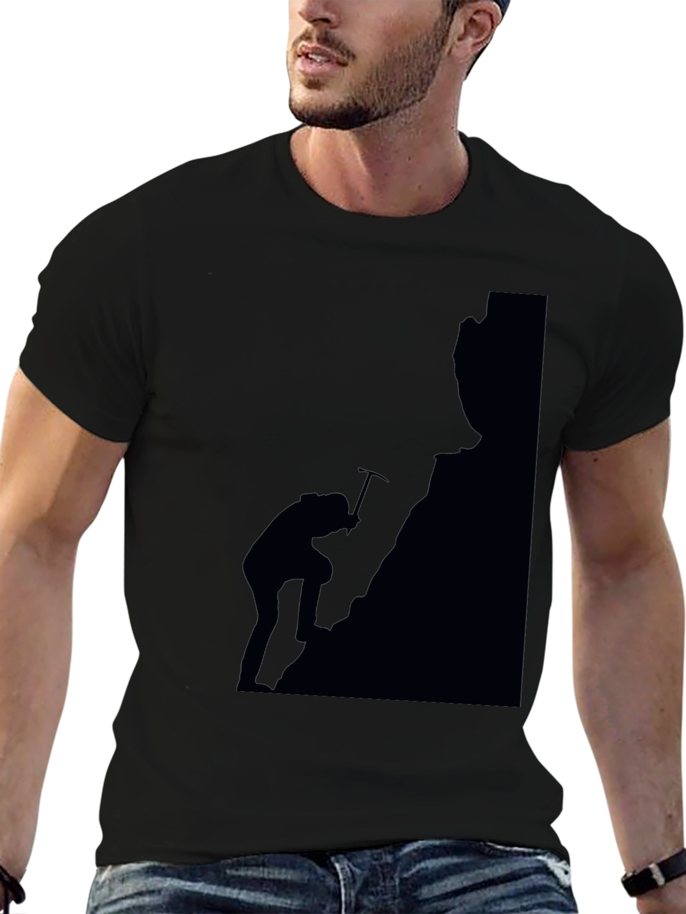 Black Mountain Climber Graphic Tee