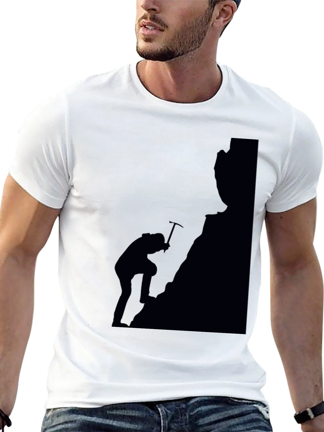 Black Mountain Climber Graphic Tee