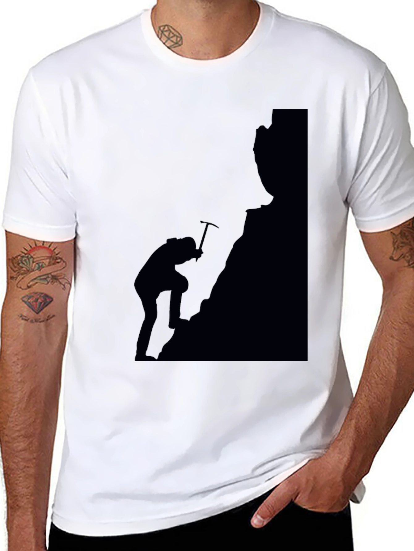 Black Mountain Climber Graphic Tee