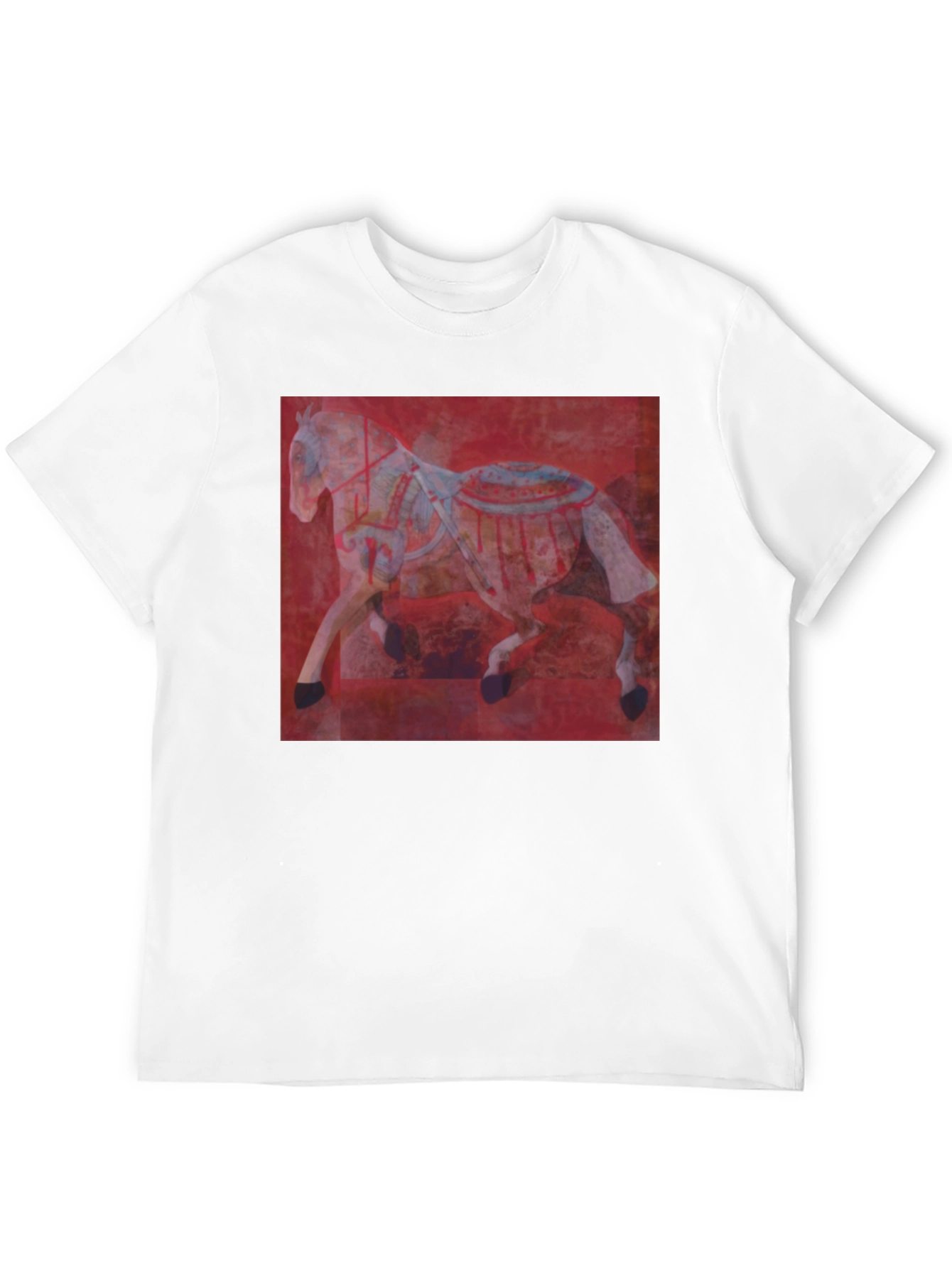 Red Horse Graphic Tee - Mens Black T-Shirt