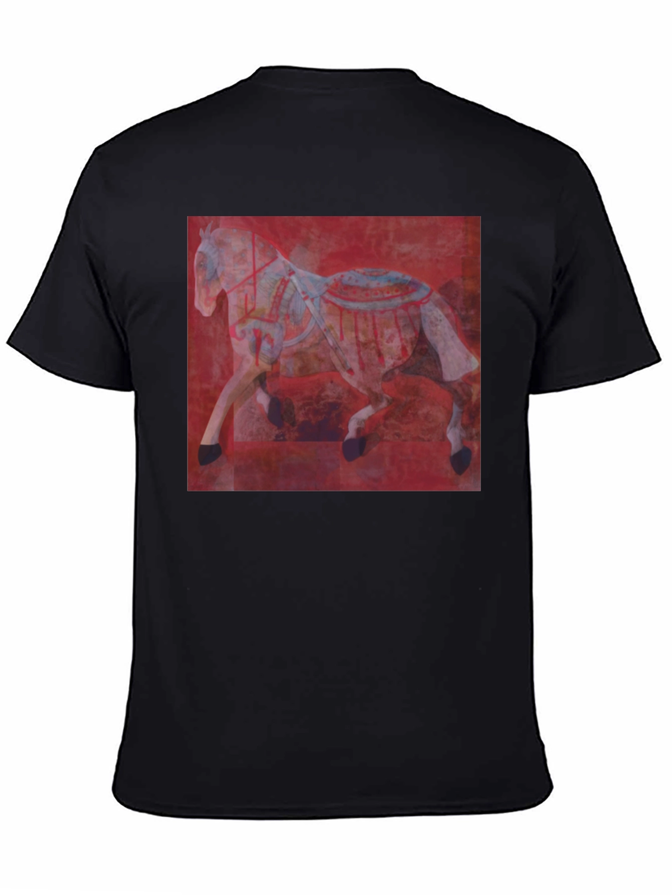 Red Horse Graphic Tee - Mens Black T-Shirt