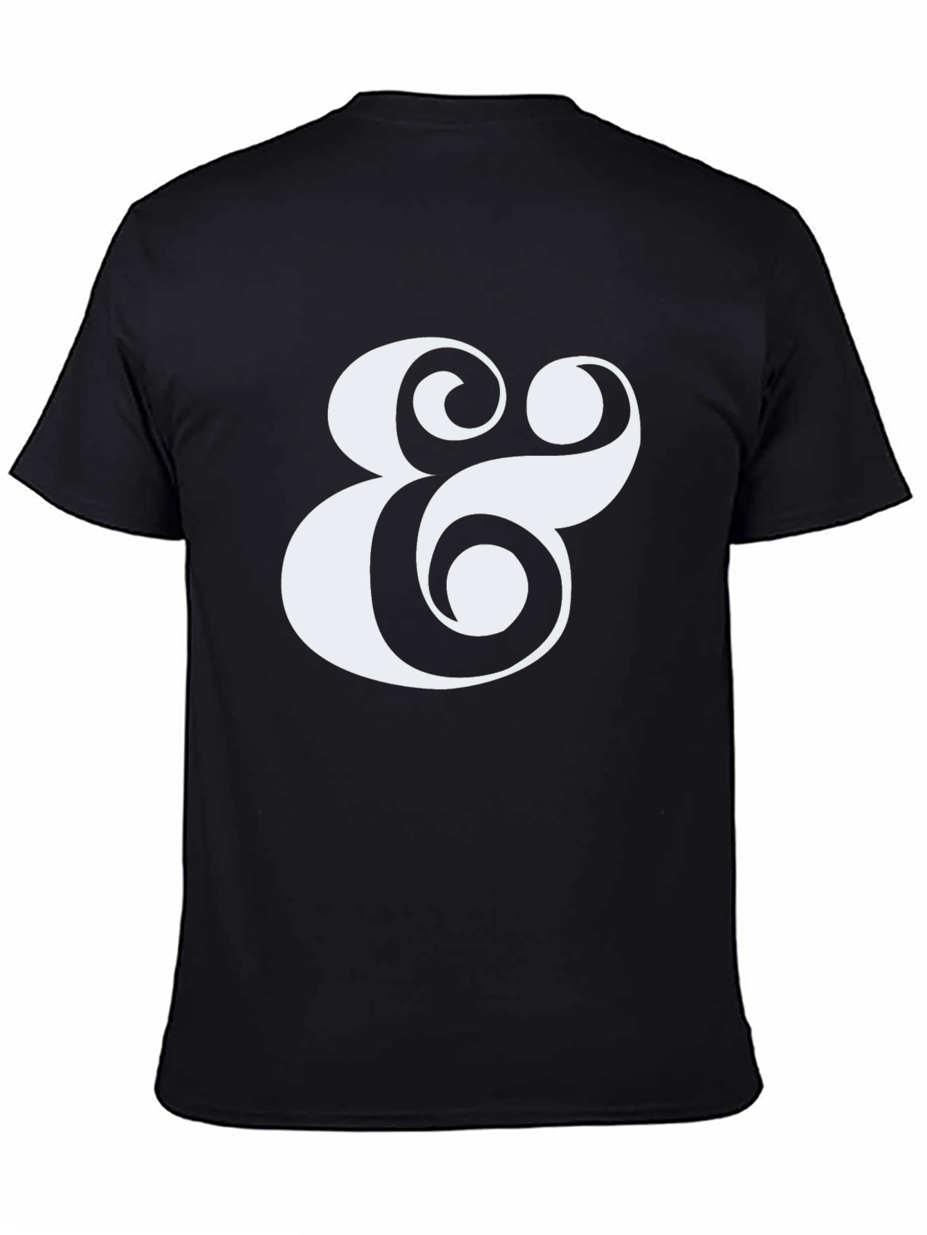 Ampersand Graphic Tee - Black Cotton Blend