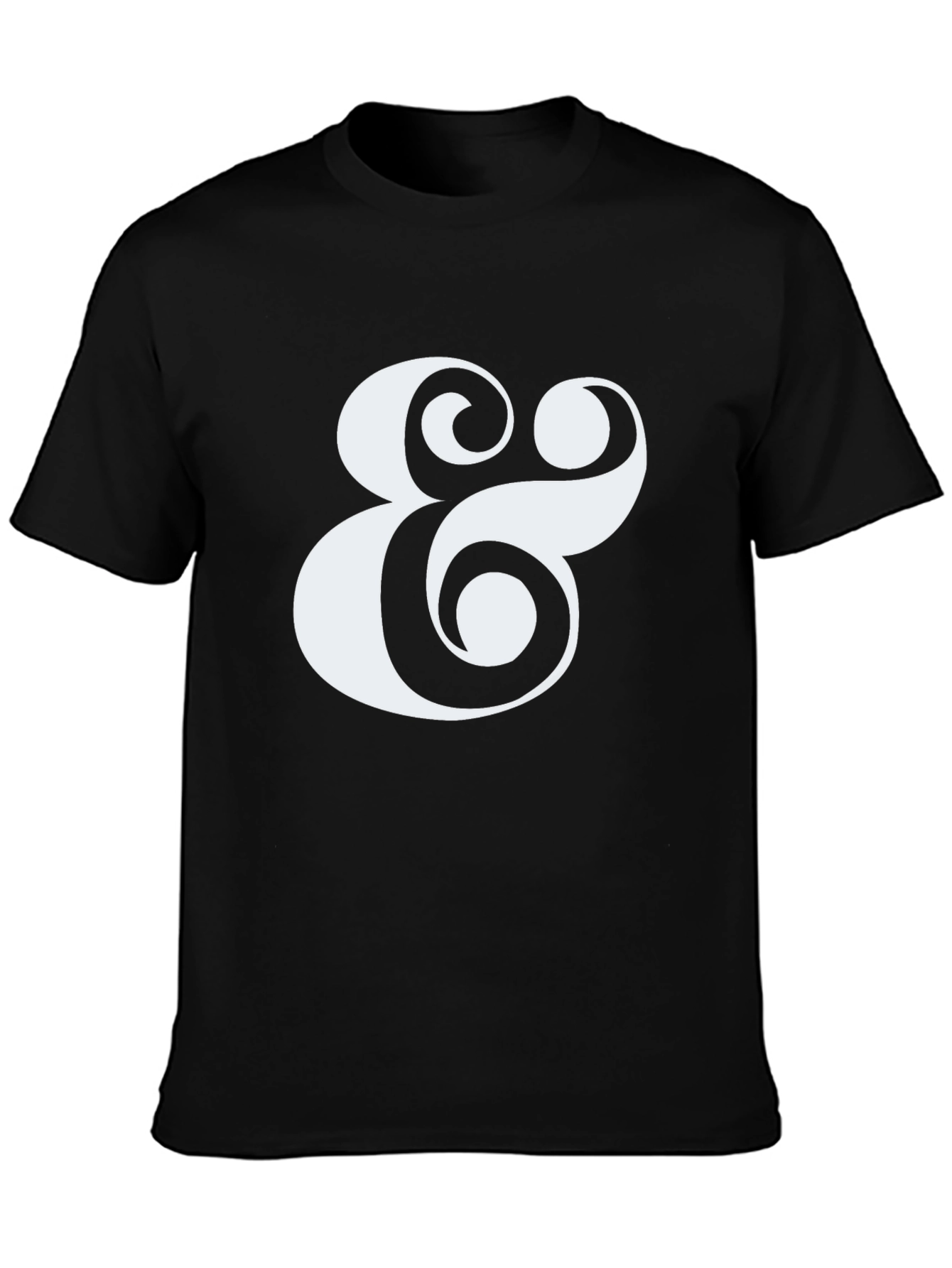 Ampersand Graphic Tee - Black Cotton Blend