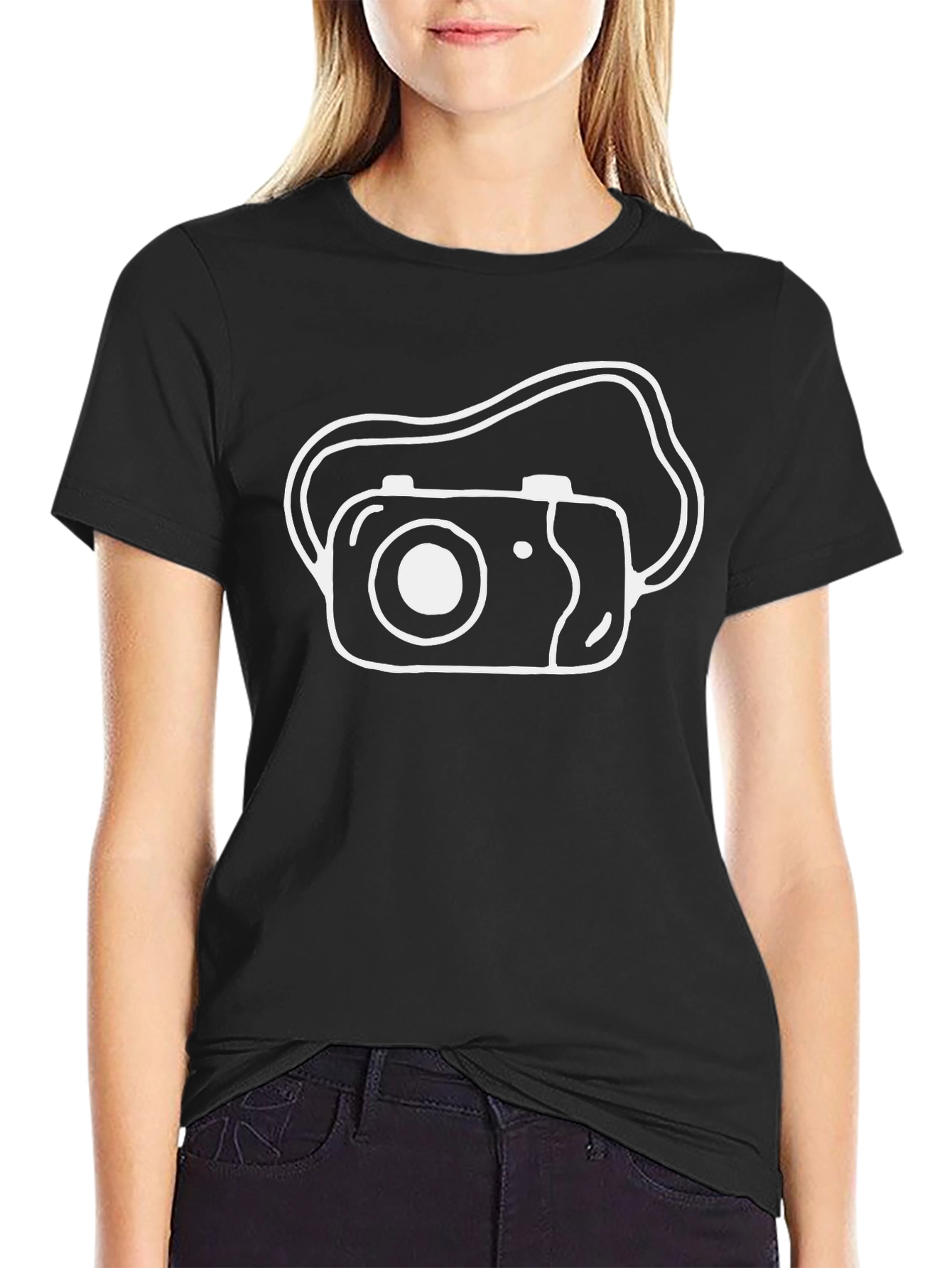 Camera Graphic Crew Neck T-Shirt