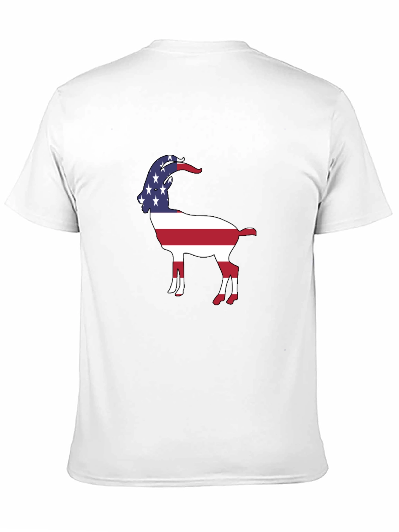 Patriotic Goat Graphic Tee - Black
