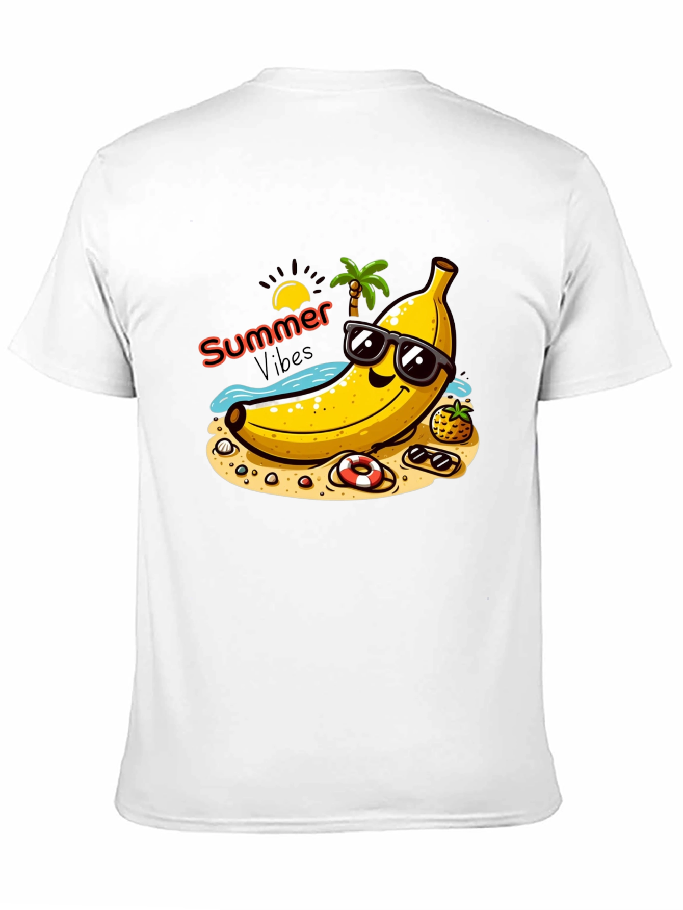 Summer Vibes Banana Graphic T-Shirt