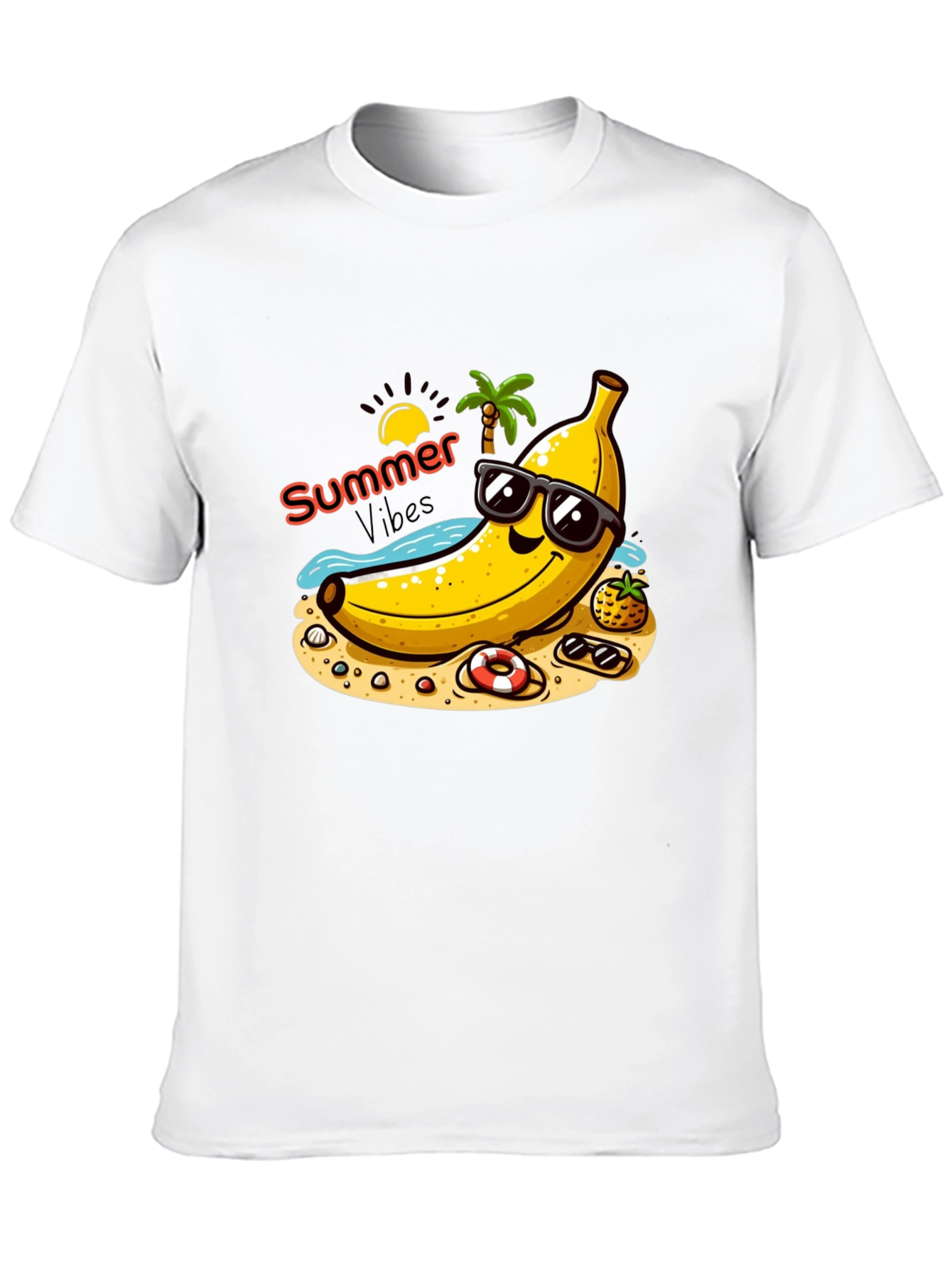 Summer Vibes Banana Graphic T-Shirt