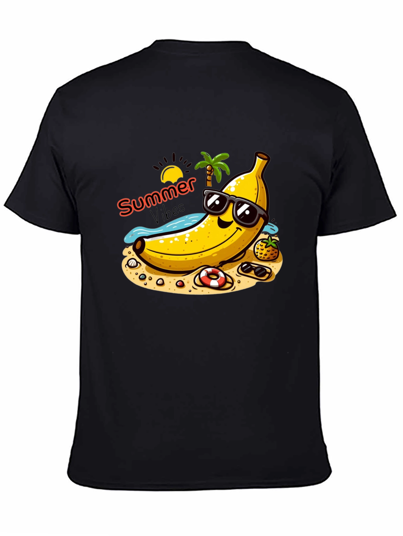 Summer Vibes Banana Graphic T-Shirt