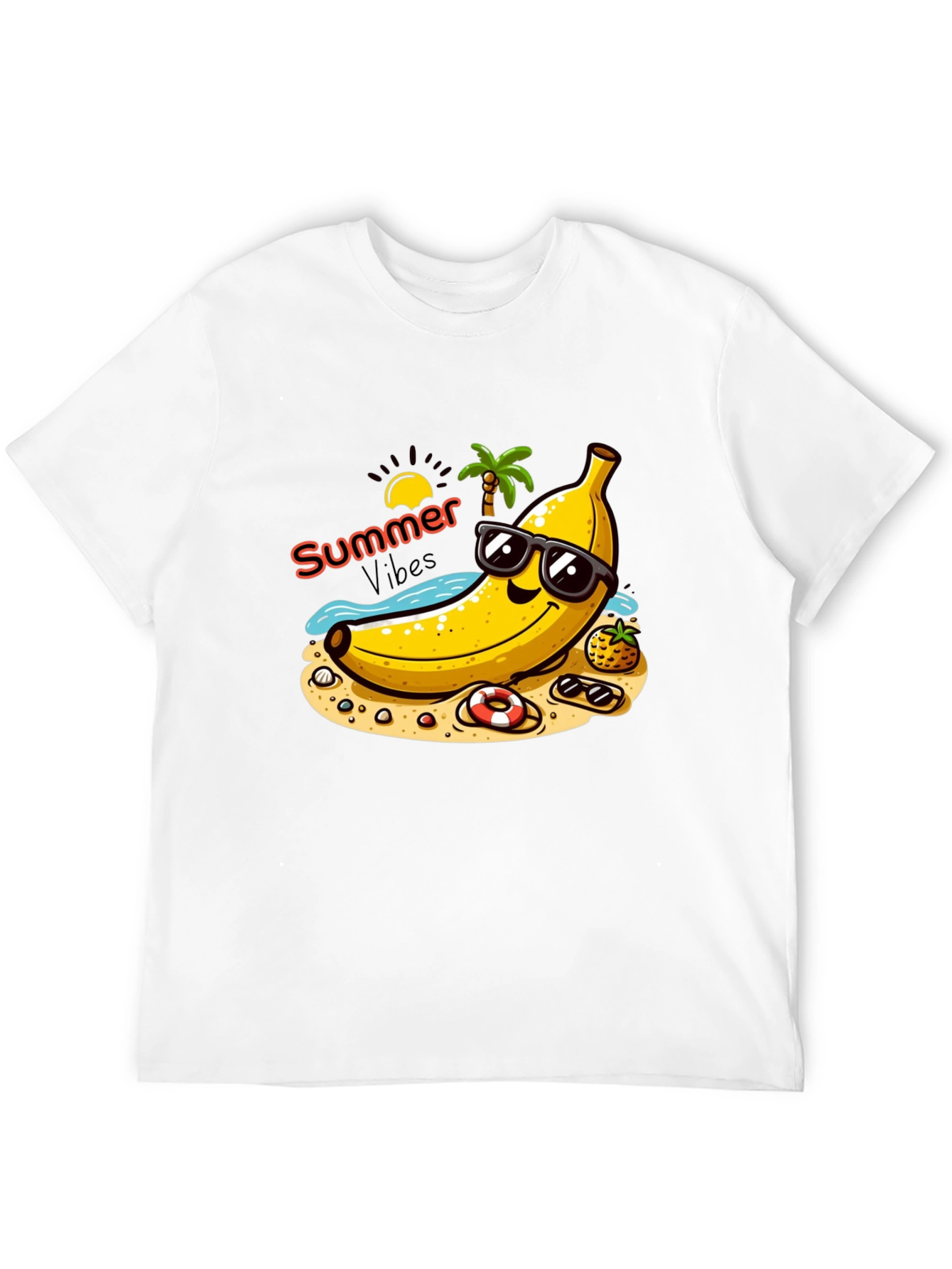 Summer Vibes Banana Graphic T-Shirt