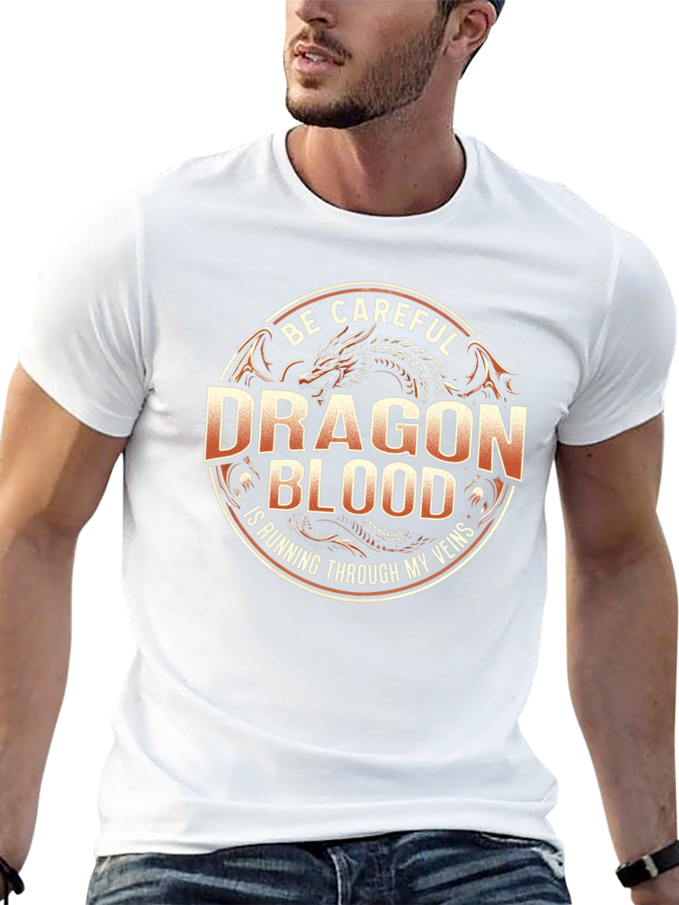 Dragon Blood Graphic Tee - Be Careful T-Shirt