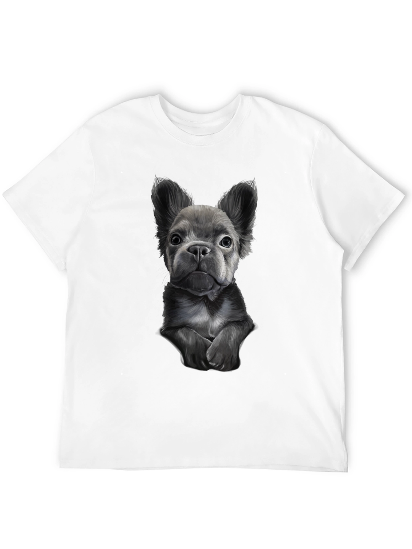 Black Bulldog Graphic Tee for Men