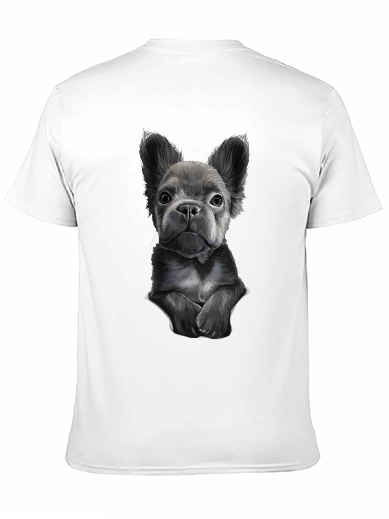Black Bulldog Graphic Tee for Men