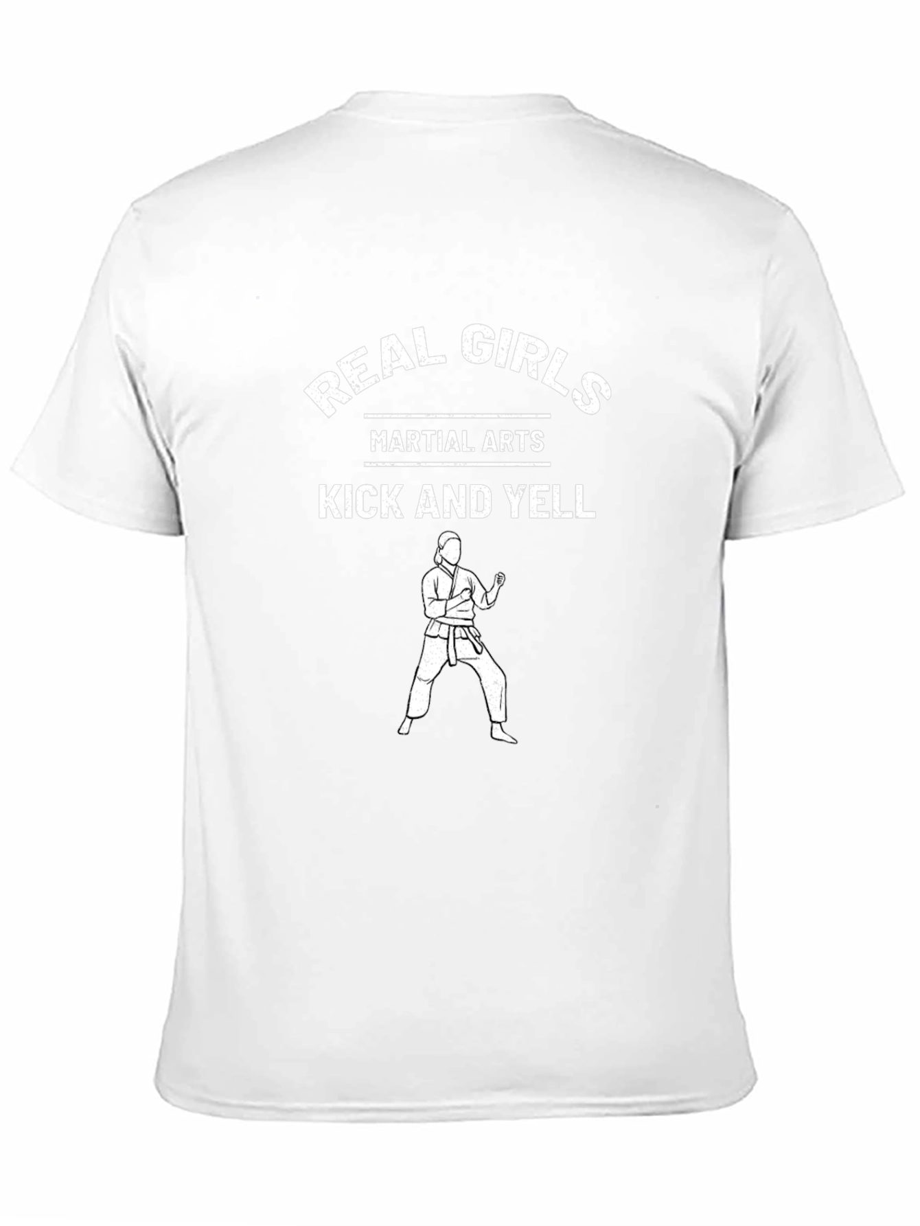 Real Girls Martial Arts T-Shirt - Kick and Yell!