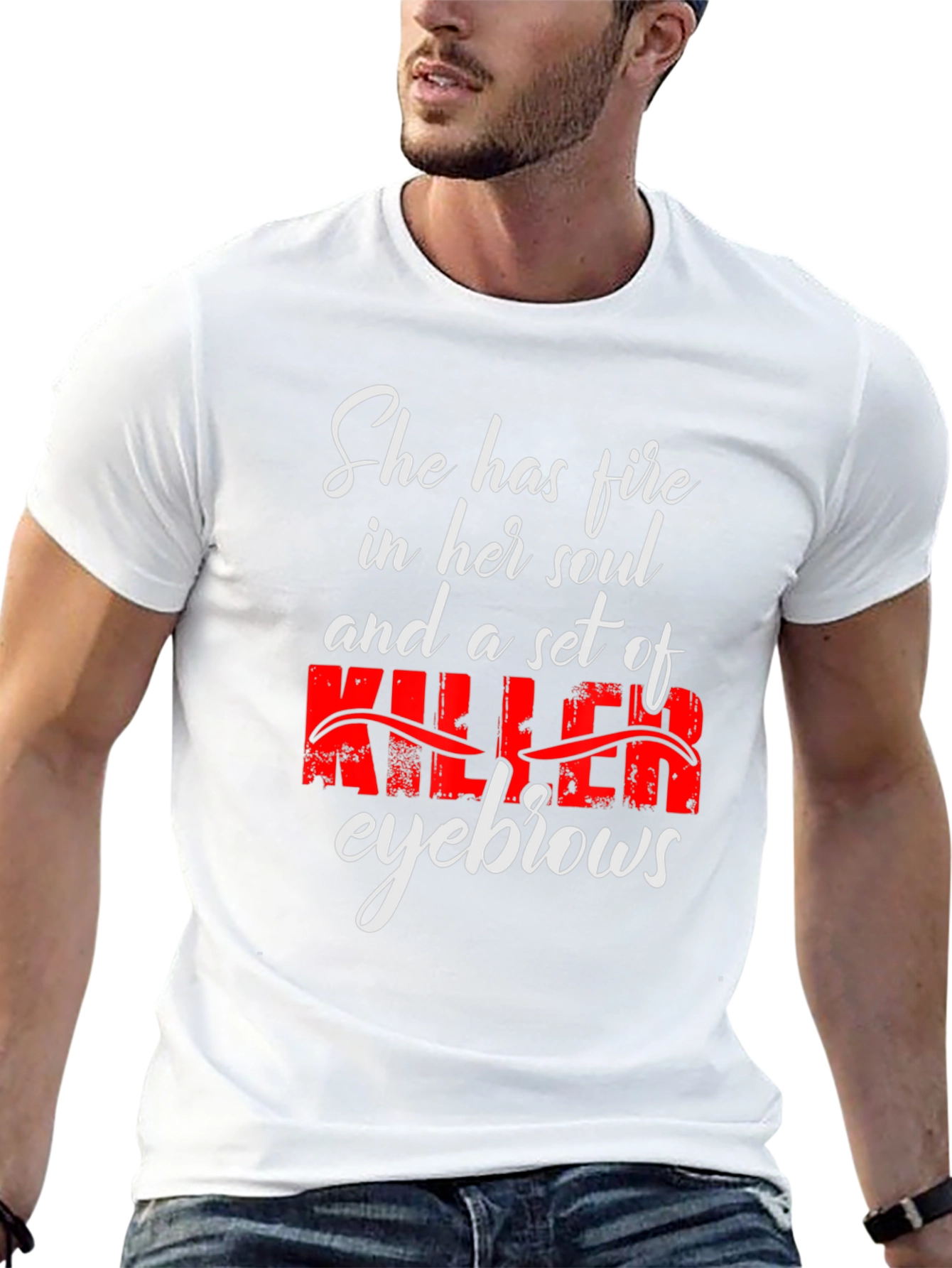 Fire Soul Killer Eyebrows Graphic Tee