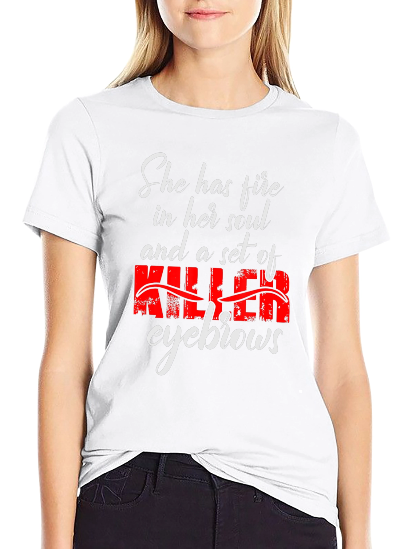 Fire Soul Killer Eyebrows Graphic Tee