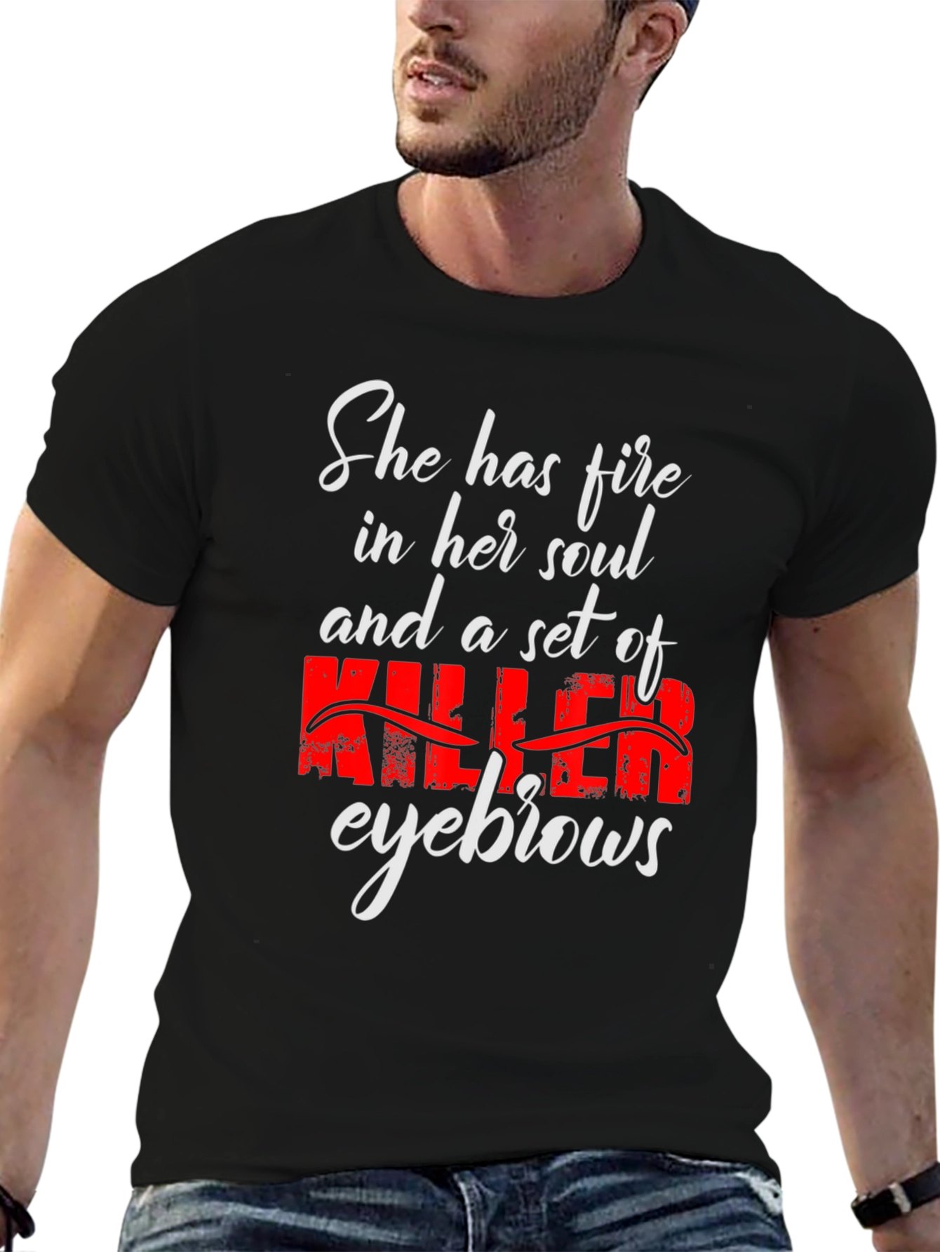 Fire Soul Killer Eyebrows Graphic Tee