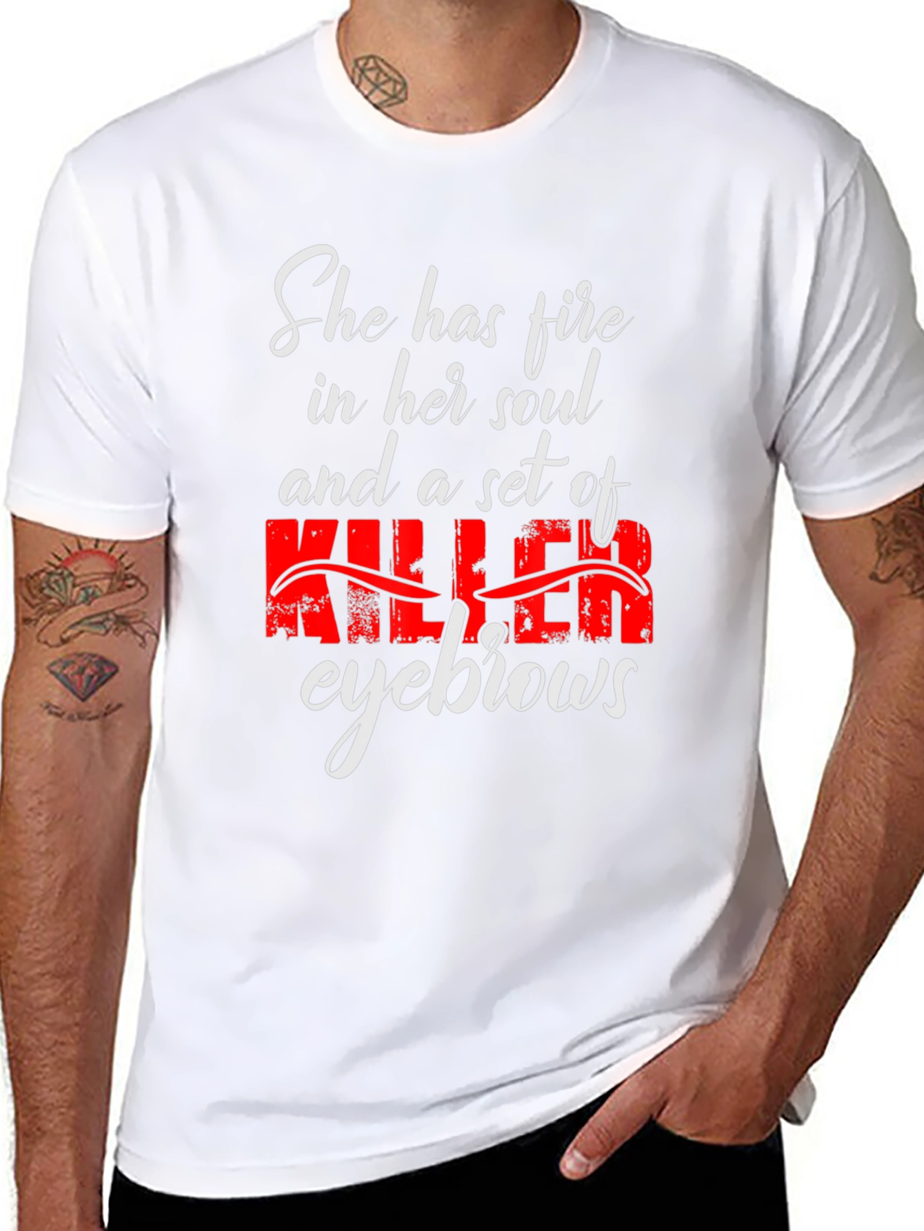 Fire Soul Killer Eyebrows Graphic Tee