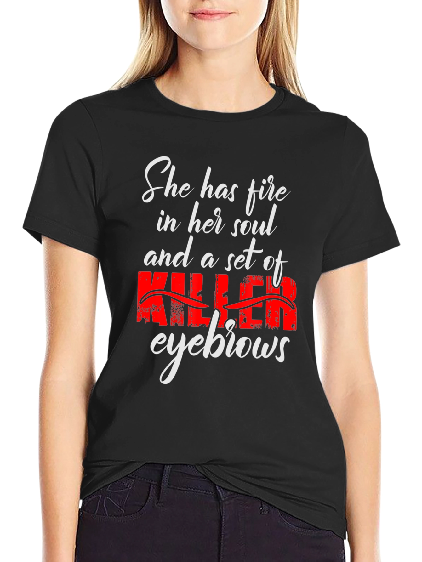 Fire Soul Killer Eyebrows Graphic Tee