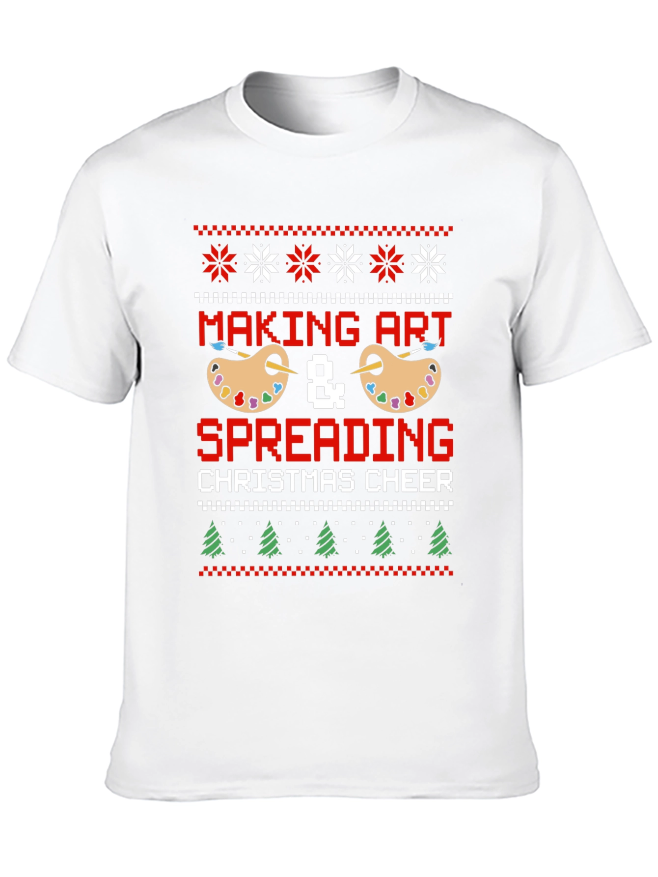 Making Art Christmas Cheer Graphic Tee