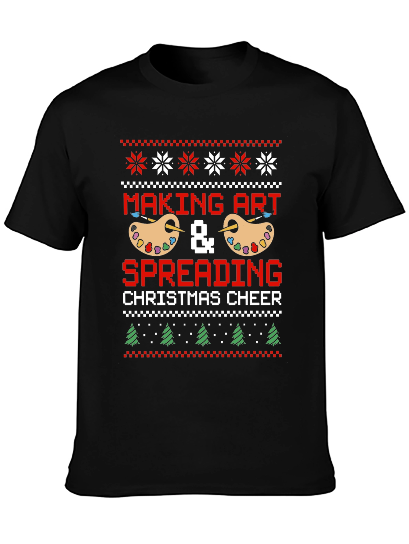Making Art Christmas Cheer Graphic Tee