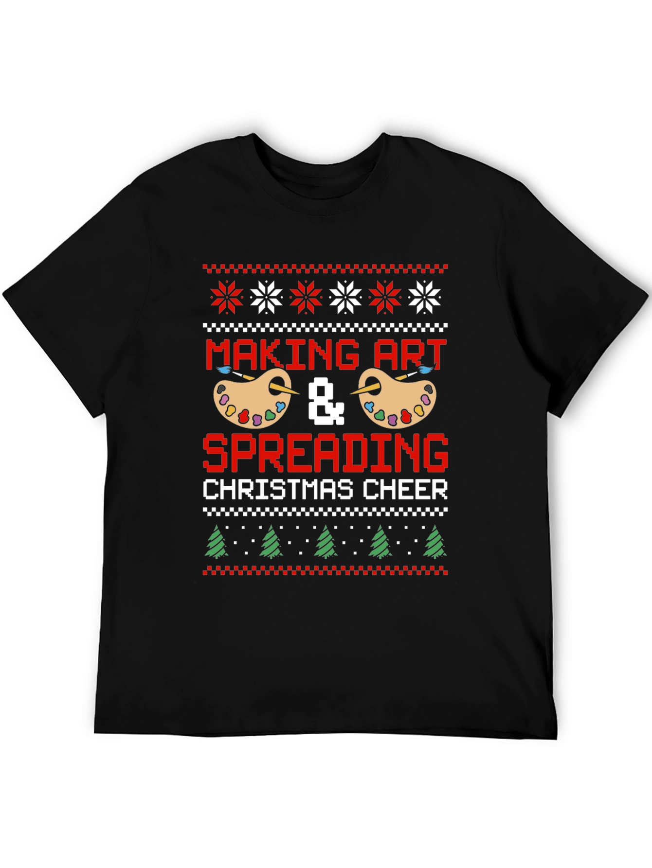 Making Art Christmas Cheer Graphic Tee