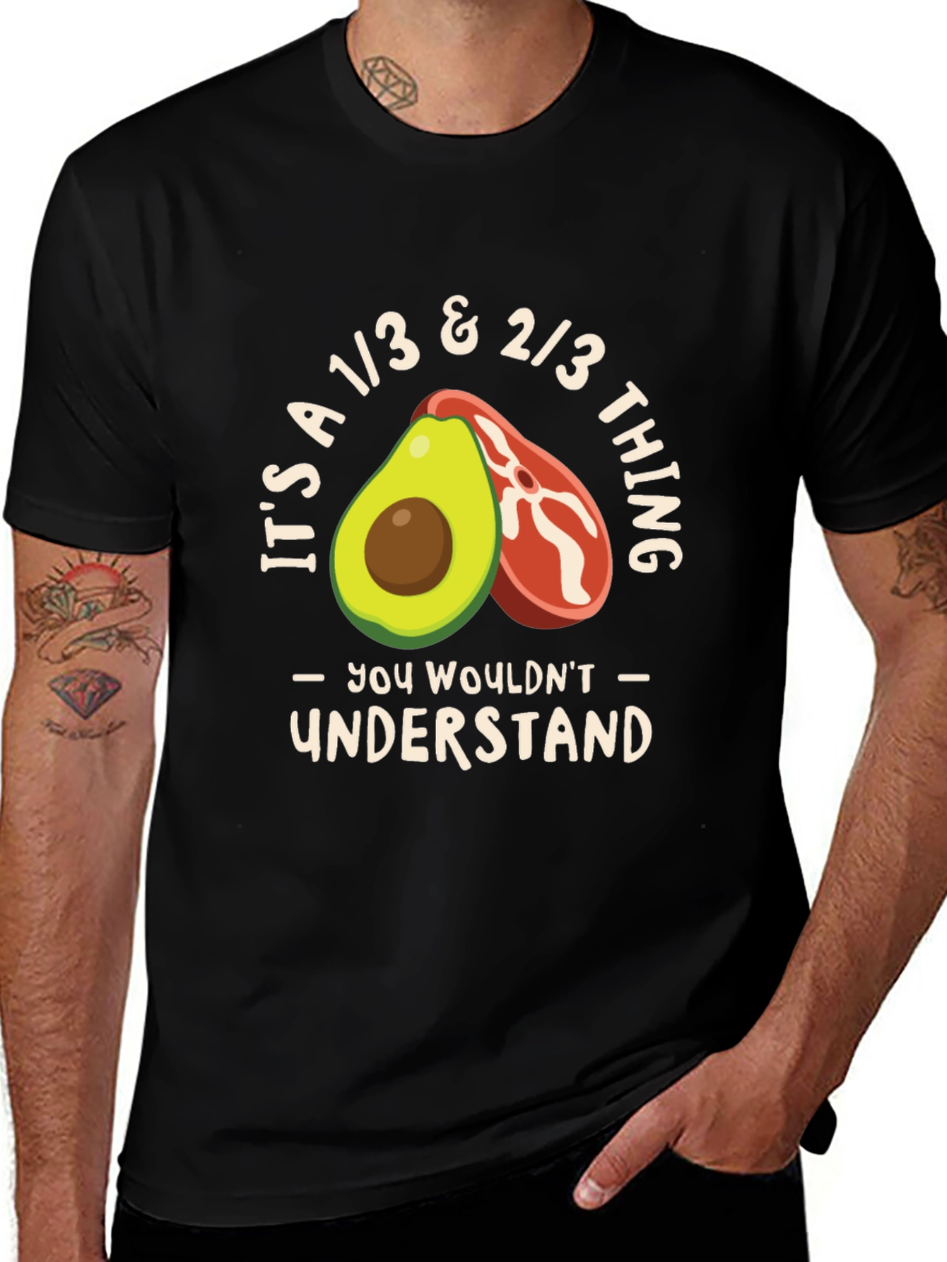 Avocado & Steak T-Shirt - You Wouldnt Understand